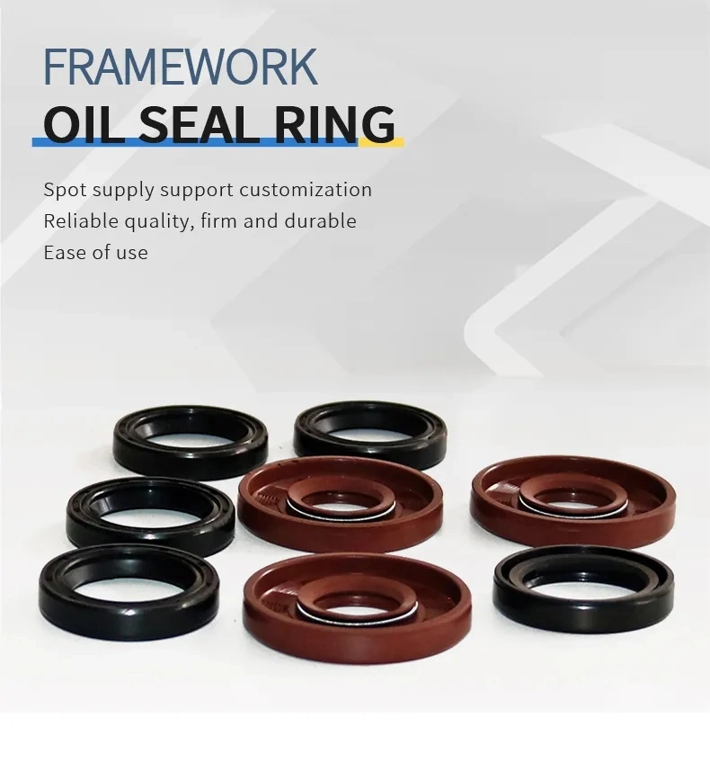 Hot Sales Rotary Shaft Mechanical Seal NBR/FKM Rubber Tc Tg Type Skeleton Oil Seal
