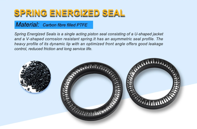 SS304 PTFE Customized Spring Energized Seals Used in Marine