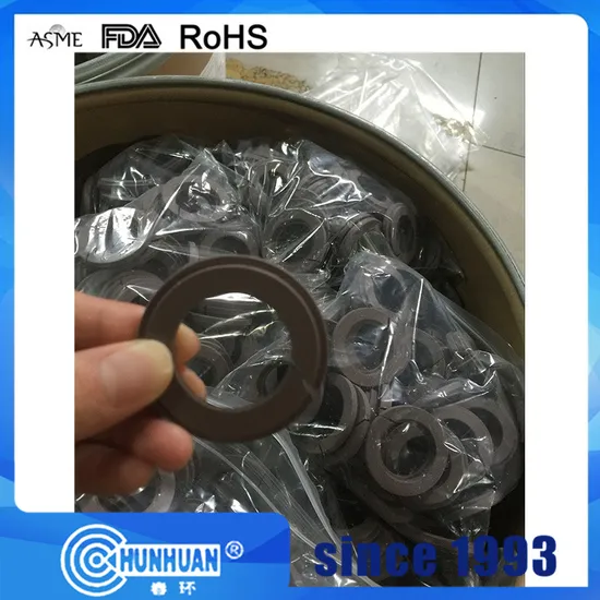 Graphite PTFE Non Asbestos Filler Materials Spiral Wound Gasket